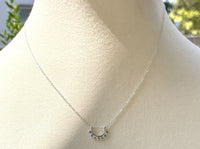 Sterling silver dainty sunrise necklace necklace Amanda K Lockrow