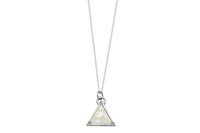 I Am Divine rainbow moonstone triangle necklace necklace Amanda K Lockrow