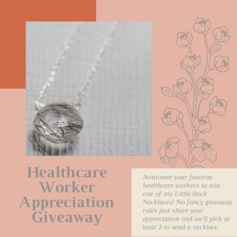 It's Giveaway time!! Nominate your favorite health care workers to win a Little Rock necklace.