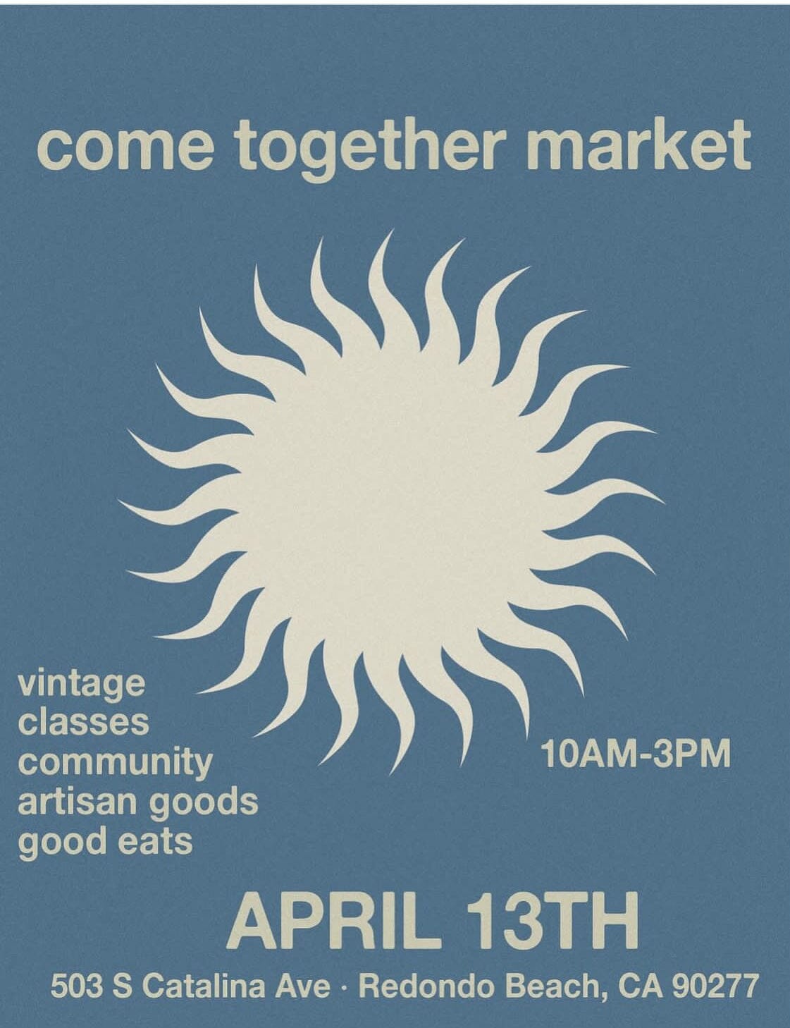 Come Together Market this Saturday!