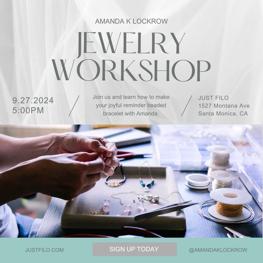 I'm teaching a jewelry making workshop