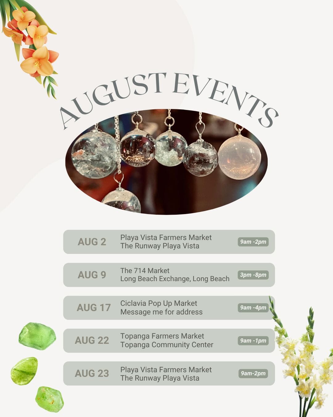 August Events