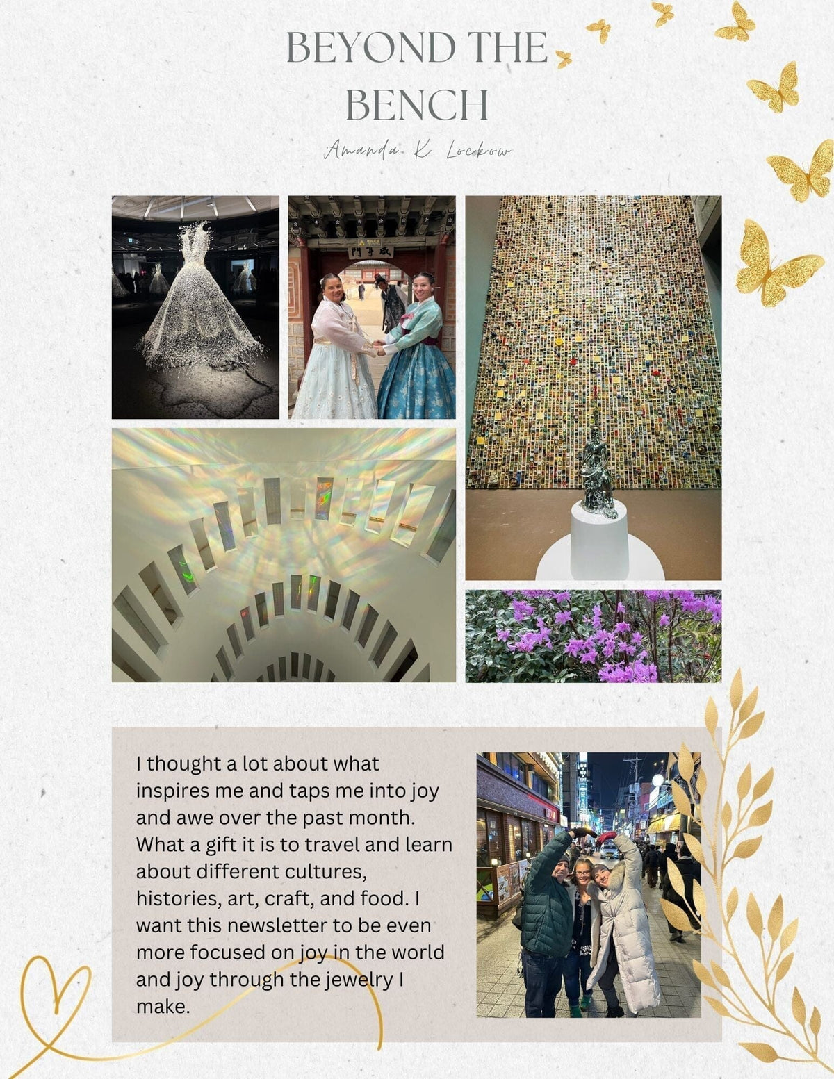 April Beyond the Bench - Shrine visits, Art Museums, & more