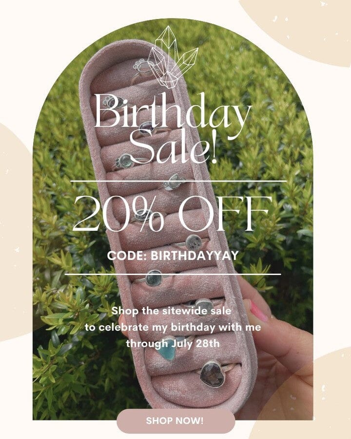 Shop my annual birthday sale