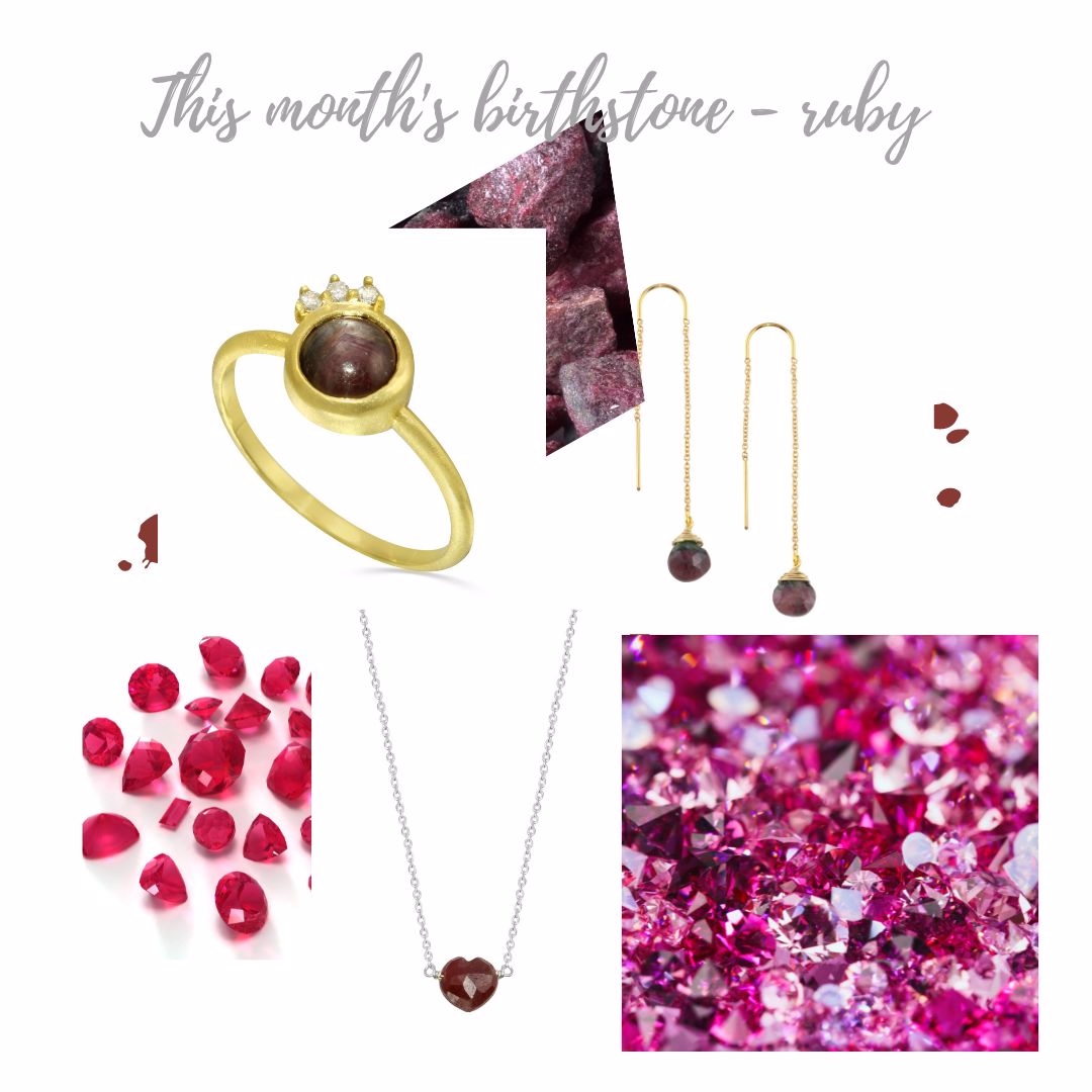 Let's chat about this month's birthstone - ruby.