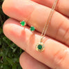 Elemental Emerald Pebble Necklace - 14k yellow gold | Sticks & Stones Collection necklace Amanda K Lockrow