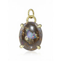 Portal Boulder Opal Pendant - 14k gold | Fine Collection necklace Amanda K Lockrow