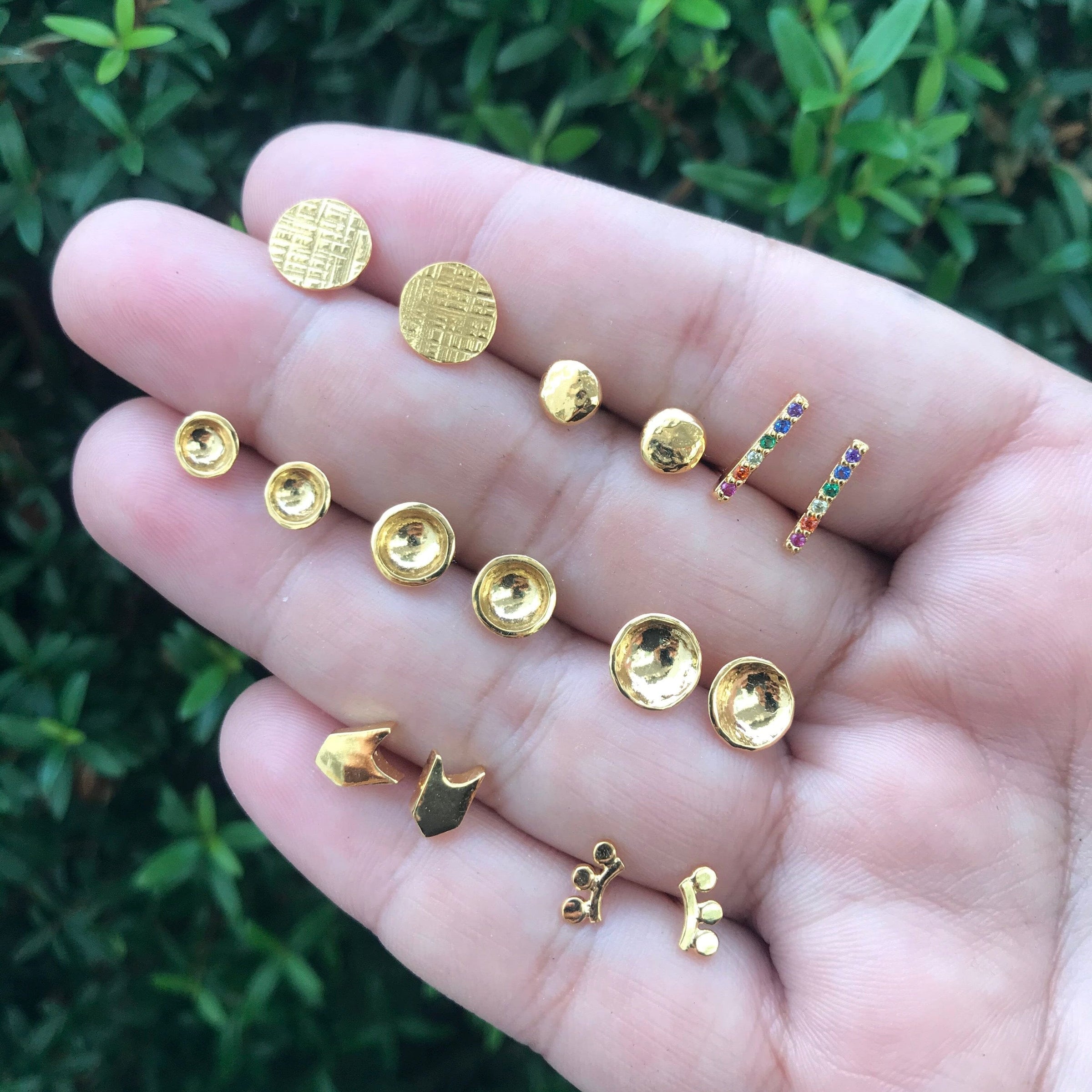 Darling Cup Studs - 18K gold vermeil | Petite Collection earrings Amanda K Lockrow