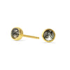 Tourmalinated Quartz Gemdrop Stud Earrings - 18K gold vermeil | Petite Collection earrings Amanda K Lockrow