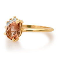 Oregon Sunstone and Diamond Muse Ring - 14k gold | Size 6 | Aislinn Collection ring Amanda K Lockrow