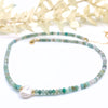 Strung Together Amazonite and Pearl Beaded Necklace - 14k gold filled | Little Rock Collection necklace Amanda K Lockrow