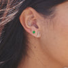 Chrysoprase Gemdrop 4mm Stud Earrings - 18K gold vermeil | Petite Collection earrings Amanda K Lockrow