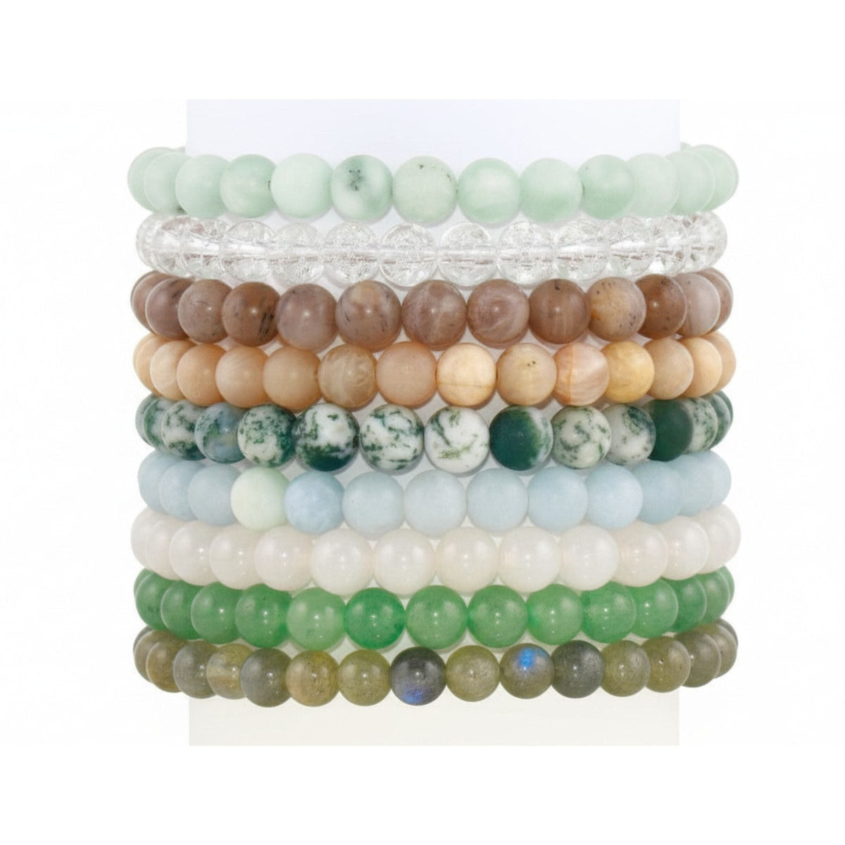 Reiki Charged Crystal Stretchy Bracelet - 6mm bead size bracelet Amanda K Lockrow