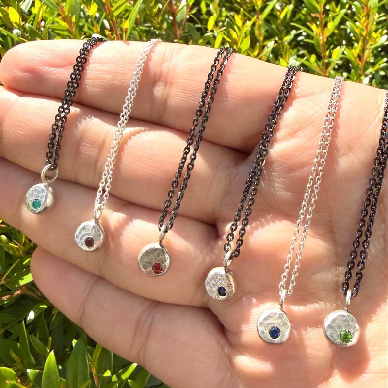 Pebble Necklace - sterling silver | Sticks & Stones Collection necklace Amanda K Lockrow