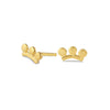 3 Rays Sunrise Studs - 18k gold vermeil | Sunrise Collection earrings Amanda K Lockrow