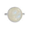 Rainbow moonstone sterling silver ring - size 7 ring Amanda K Lockrow