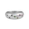 Stargazer rainbow sapphire sterling silver ring ring Amanda K Lockrow