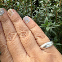 Domed Ring - sterling silver ring Amanda K Lockrow