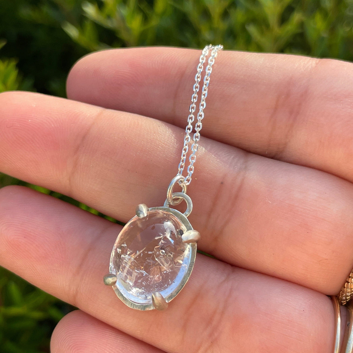 Firth Enhydro Quartz Necklace - sterling silver | Aislinn Collection necklace Amanda K Lockrow