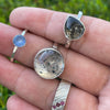 Dumortierite in Quartz Ring - sterling silver | Size 7 | Aislinn Collection ring Amanda K Lockrow