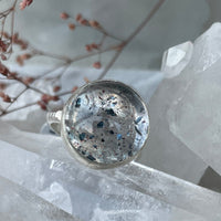 Blue Mica in Quartz Ring - Sterling Silver | Size 7 | Aislinn Collection ring Amanda K Lockrow