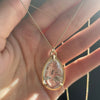 Pyrite in Quartz Astra Necklace - 14k gold | Aislinn Collection necklace Amanda K Lockrow