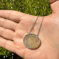 Oval Rutilated Quartz Necklace - Sterling Silver | Aislinn Collection necklace Amanda K Lockrow