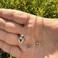 Strength Triangle Necklace - choose you stone | Talisman Collection Necklaces Amanda K Lockrow
