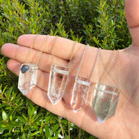 Large Garden Quartz Necklace - Sterling Silver or Gold Filled | Aislinn Collection necklace Amanda K Lockrow