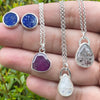 Pink Sapphire Rosecut Heart Necklace - sterling silver | Stone Love Collection necklace Amanda K Lockrow