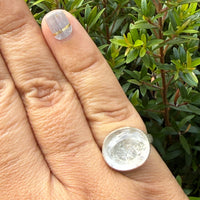 Maayan Enhydro Quartz Ring - sterling silver | Size 6 | Aislinn Collection ring Amanda K Lockrow