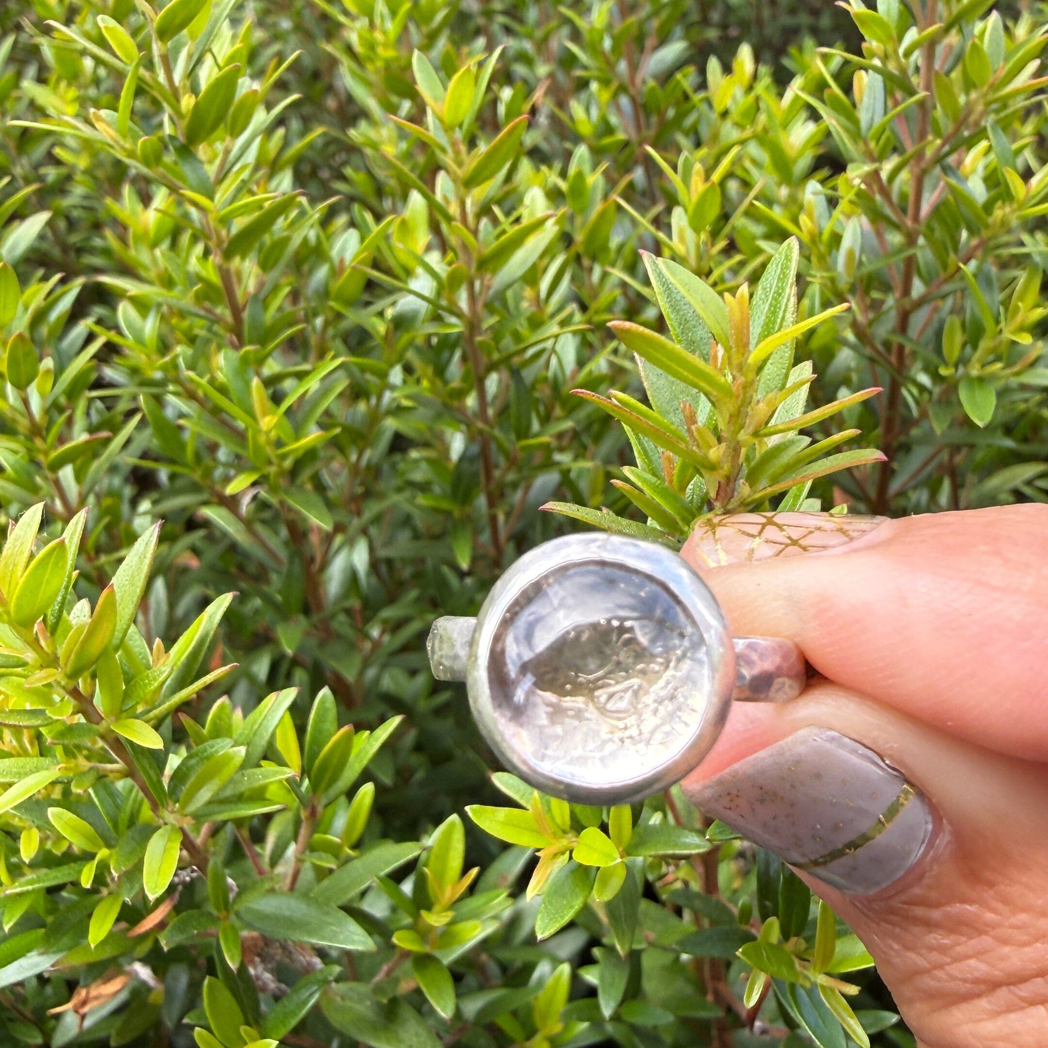 Loire Enhydro Quartz Ring - sterling silver | Size 7 | Aislinn Collection ring Amanda K Lockrow