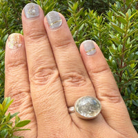 Lynn Enhydro Quartz Ring - sterling silver | Size 9 | Aislinn Collection ring Amanda K Lockrow