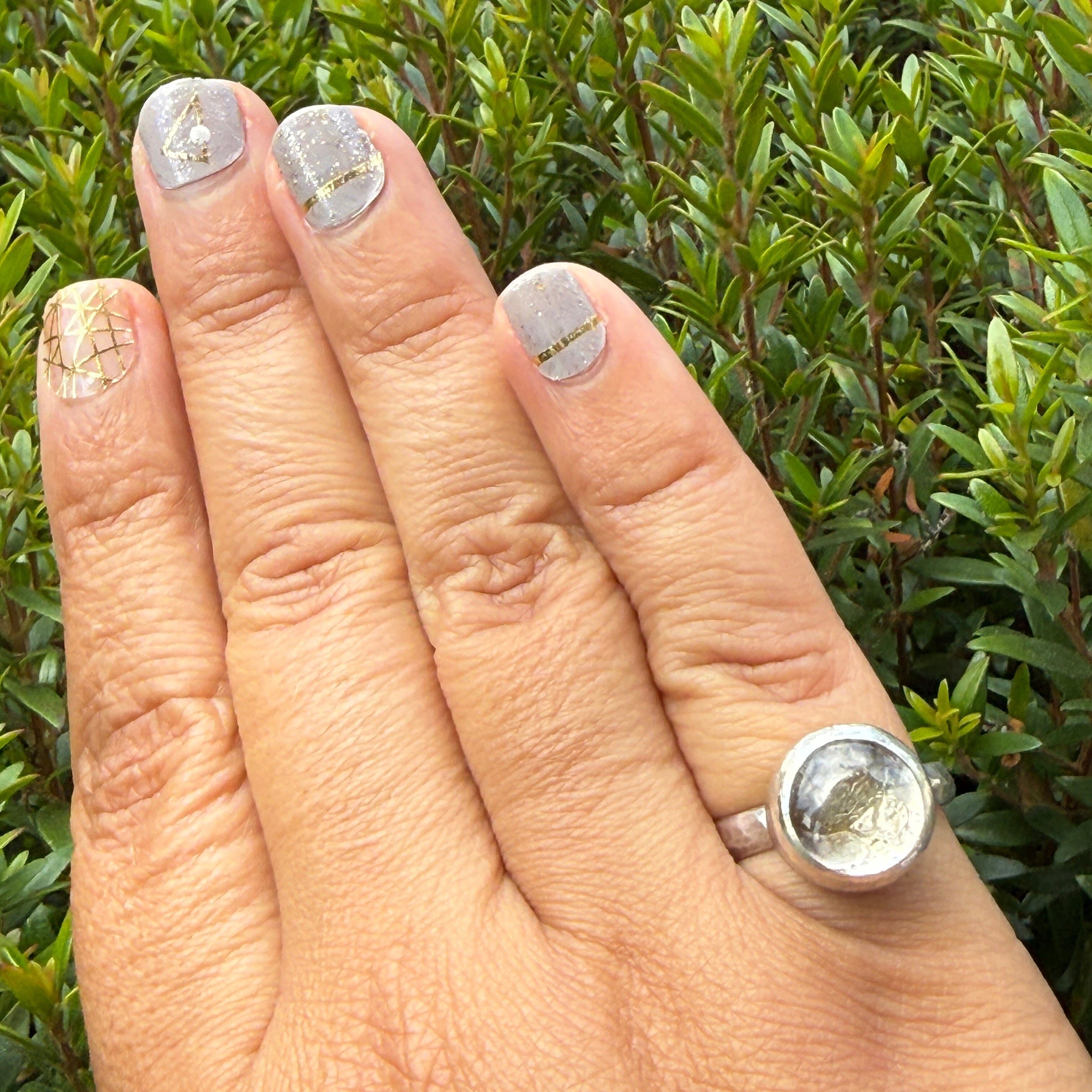 Loire Enhydro Quartz Ring - sterling silver | Size 7 | Aislinn Collection ring Amanda K Lockrow