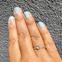 Gemdrop 4mm Stacking Ring - sterling silver | Stone Love Collection ring Amanda K Lockrow