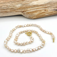 Strung Together Keshi Pearl Beaded Necklace - 14k gold filled | Little Rock Collection necklace Amanda K Lockrow