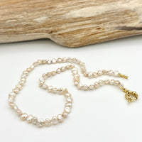 Strung Together Keshi Pearl Beaded Necklace - 14k gold filled | Little Rock Collection necklace Amanda K Lockrow