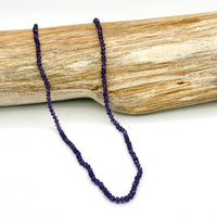 Strung Together Amethyst Beaded Necklace - 14k gold filled | Little Rock Collection necklace Amanda K Lockrow