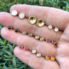 Darling Larger Cup Studs - 18K gold vermeil or silver | Petite Collection earrings Amanda K Lockrow