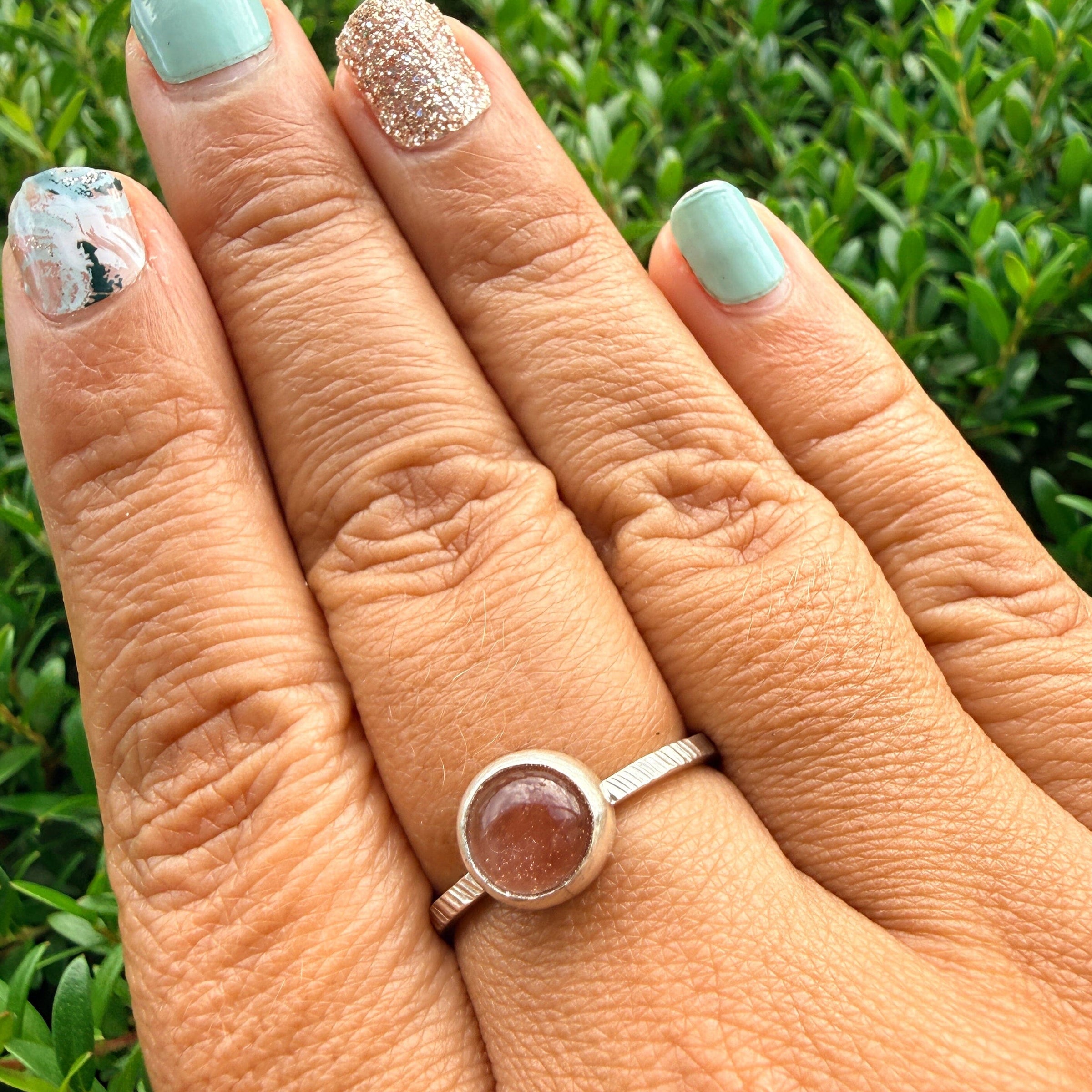 Oregon Sunstone Ring - sterling silver | size 9 | Stone Love Collection ring Amanda K Lockrow