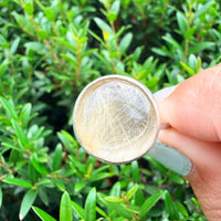 Rutilated Quartz Ring - sterling silver | size 8 | Aislinn Collection