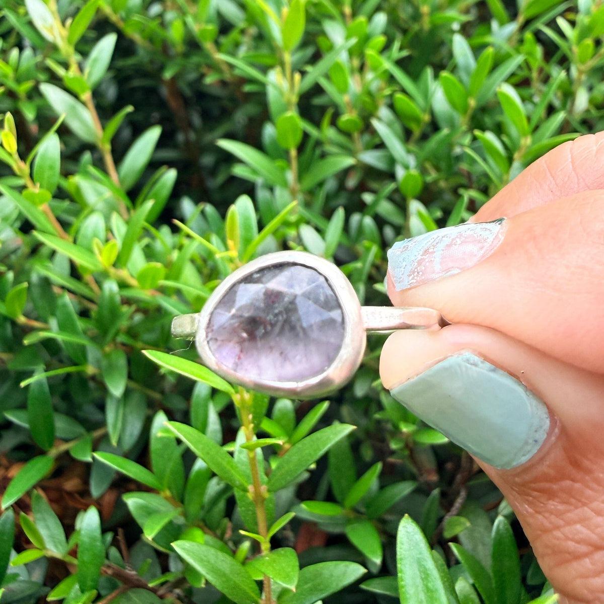 Super Seven Rosecut Ring - sterling silver | Aislinn Collection ring Amanda K Lockrow
