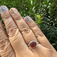 Oregon Sunstone Ring - sterling silver | size 8 | Stone Love Collection necklace Amanda K Lockrow
