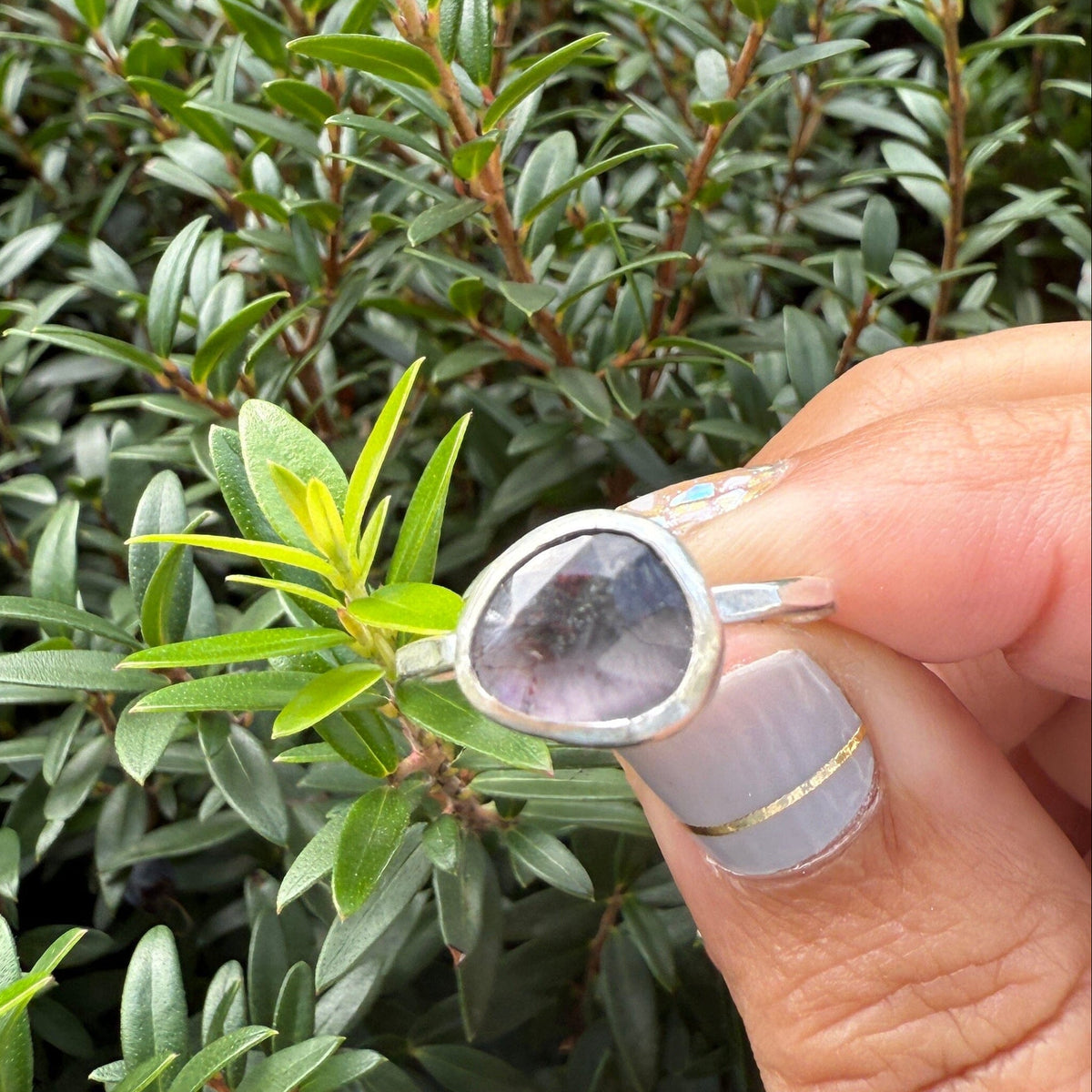 Super Seven Rosecut Ring - sterling silver | Aislinn Collection ring Amanda K Lockrow