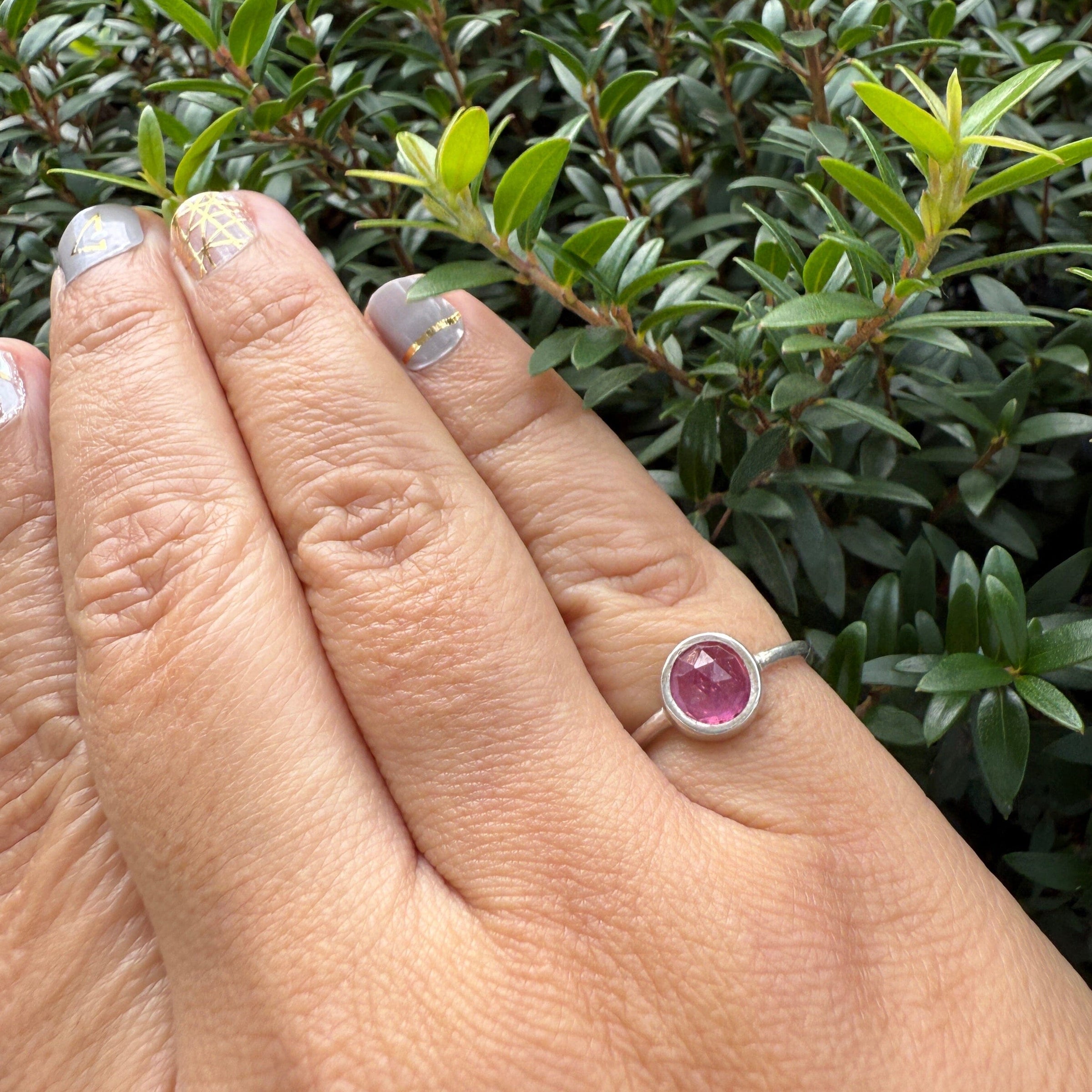 Pink Sapphire Rhiannon Ring Amanda K Lockrow
