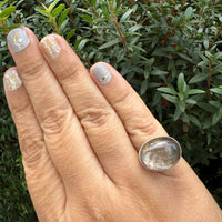 Rainbow Quartz East West Ring - sterling silver | Size 6 | Aislinn Collection ring Amanda K Lockrow