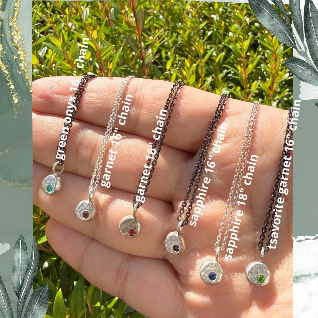 Pebble Necklace - sterling silver | Sticks & Stones Collection necklace Amanda K Lockrow