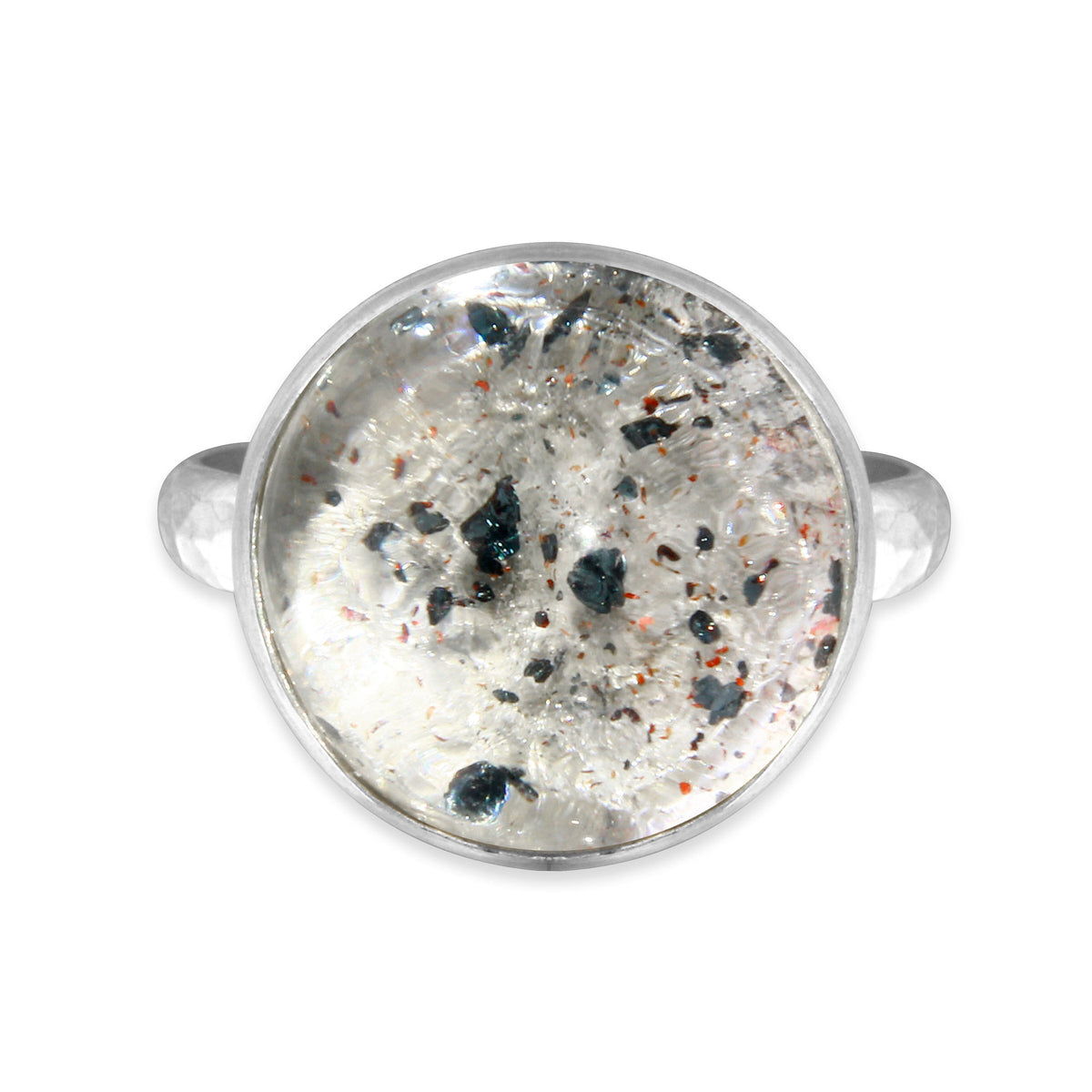 Blue Mica in Quartz Ring - Sterling Silver | Size 7.5 | Aislinn Collection ring Amanda K Lockrow