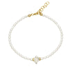 Strung Together Herkimer Diamond Beaded Bracelet - 14k gold filled | Little Rock Collection bracelet Amanda K Lockrow