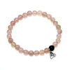 LA Love Strawberry Quartz Crystal Stretchy Bracelet bracelet Amanda K Lockrow